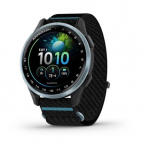 Garmin Approach J1 nutikell, pilvesinine r&otilde;ngas/must/lausv&auml;rvi ComfortFit kangast rihm.