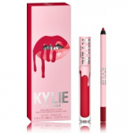 Kylie Jenner Cosmetics Matte Liquid Lipstick & Lip Liner huulepulgakomplekt (vedel huulepulk 3 ml + huulepliiats 1,1 g) - 402 Mary Jo