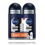 Nivea Black & White Invisible Original 72H rulldeodorant meestele - 2 x 50 ml.