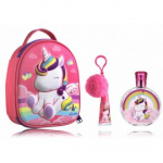 Air-Val My Unicorn komplekt t&uuml;drukutele (100 ml EDT + 7 ml huulel&auml;ige + v&otilde;tmehoidja + kosmeetikakott) - Komplekt