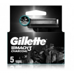 Gillette Mach3 Charcoal raseerimispead - 5 tk.
