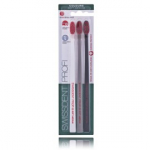 Swissdent Profi Colours keskmiselt pehmed hambaharjad, 3 tk. - White/Grey/Black