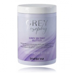 Inebrya GreyLosophy Grey By Day Butter tooniv mask loomulikult hallidele / pleegitatud juustele - 1000 ml.