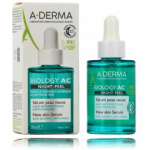 A-Derma Biology AC Night-Peel Serum &ouml;ine kooriv seerum n&auml;ole - 30 ml.