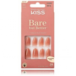 Kiss Bare-But-Better Gel Nail Fairest Nude liimitavad kunstk&uuml;&uuml;ned - 28 vnt.