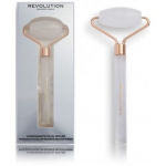Revolution Skincare Clear Quartz Roller l&auml;bipaistev kvartsist massaažirull n&auml;ole - 1 tk.