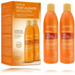 Kativa Post Brazilian Straightening Kit komplekt kasutamiseks p&auml;rast juuste sirgendamist (225 ml &scaron;ampoon + 225 ml palsam) - Komplekt