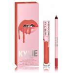 Kylie Jenner Cosmetics Matte Liquid Lipstick & Lip Liner huulepulgakomplekt (vedel huulepulk 3 ml + huulepliiats 1,1 g) - 801 Queen