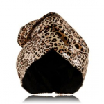 Glov Double-Sided Hair Turban kahepoolne turban - Black & Cheetah