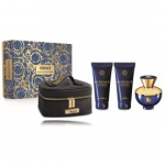 Versace pour Femme Dylan Blue komplekt naistele (100 ml. EDP + 100 ml. du&scaron;igeel + 100 ml. kehakreem + kosmeetikakott)