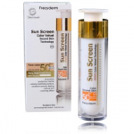 FrezyDerm Sun Screen Color Velvet Technology Second Skin SPF50+ kasdienis veido kremas su atspalviu - 50 ml.