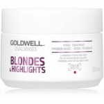 Goldwell Dualsenses Blondes Highlights 60 Sec kiire toimega taastav hooldus / mask - 200 ml.