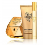 Paco Rabanne Lady Million komplekt naistele (50 ml EDP + 10 ml EDP + 75 ml kehakreem)