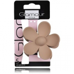 Glamour Beige Flower-Shaped juukseklamber - 1 tk.