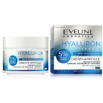 Eveline Hyaluron Therapy Deeply Moisturizing 5% Cream-Ampoule niisutav n&auml;okreem - 50 ml.