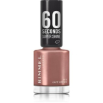 Rimmel 60 Seconds Super Shine Nail Polish kiiresti kuivav k&uuml;&uuml;nelakk - 111 Caf&eacute; Creme