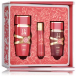 Lattafa Yara Candy EDP komplekt naistele (parf&uuml;&uuml;mvesi 100 ml + parf&uuml;&uuml;mvesi 12 ml + juuksesprei 50 ml) - 1 tk.