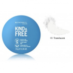 Rimmel Kind&Free Pressed Powder kompaktpuuder - 01 Translucent