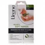Lirene DermoProgram Velvet Soft Hands taastav k&auml;temask ja -koorija - 1 tk.