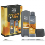Dove Men+ Care Protect + Care komplekt meestele (250 ml du&scaron;igeel + 150 ml antiperspirant + rahakott) - Komplekt