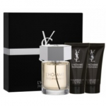 Yves Saint Laurent L'Homme komplekt meestele (100 ml EDT + 50 ml du&scaron;igeel + 50 ml habemeajamisj&auml;rgne palsam) - 1 tk.