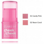 Claresa Cheek 2 Cheek Blush Stick p&otilde;sepuna - 01 Candy Pink