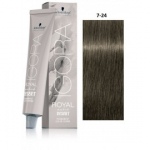 Schwarzkopf Professional Igora Royal Muted Desert professionaalne juuksev&auml;rv 60 ml - 7-24 Medium Blond Ash Beige