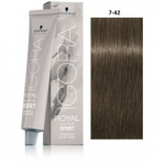Schwarzkopf Professional Igora Royal Muted Desert professionaalne juuksev&auml;rv 60 ml - 7-42 Medium Blond Beige Ash