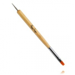 Peggy Sage 2-in-1 Nail Art Brush nagų dailės &scaron;epetėlis - 1 tk.