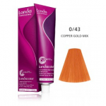 Kadus / Londa Professional Extra-Rich Creme Permanent professionaalne juuksev&auml;rv 60 ml - 0/43 - Copper Gold Mix