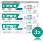 Elmex Sensitive Plus Sensitivity + Gum Care hambapasta tundlikele hammastele - 3 x 75 ml.