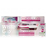 White Glo Micellar Whitening Toothpaste valgendav hambapasta mitsellaarveega (100 ml.) + hambahari - 1 tk.