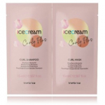 Inebrya Ice Cream Curly Plus komplekt lokkis ja lainelistele juustele (&scaron;ampoon 15 ml + mask 15 ml) - 1 vnt.