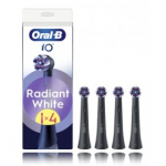 Oral-B iO Radiant White Black elektrilise hambaharja vahetuspead - 4 tk.