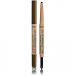 Wibo 2In1 Eyebrow System kulmupliiats &scaron;vammiga - 03 Brown