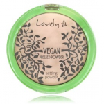 Lovely Vegan Pressed Powder fikseeriv kompaktpuuder n&auml;ole - 10 g.