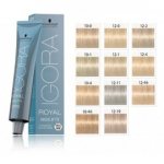 Schwarzkopf Professional Igora Royal Highlifts professionaalne juuksev&auml;rv 60 ml - 12-19 Super Lightening Purple Ash