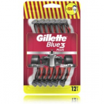 Gillette Blue3 Plus Red &uuml;hekordsed raseerijad meestele - 12 tk.