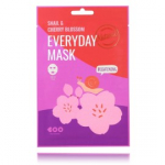 DEARBOO Everyday Mask Brightening Snail & Cherry Blossom kirgastav kangasmask n&auml;ole - 1 tk.
