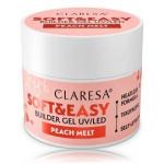 Claresa Soft & Easy Builder Gel UV / LED geel k&uuml;&uuml;nte pikendamiseks - Peach Melt 45 g.