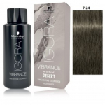 Schwarzkopf Professional IGORA Vibrance Muted Desert professionaalne juuksev&auml;rv 60 ml - 7-24 Medium Blond Ash Beige