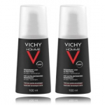 Vichy Homme Deodorant Ultra Frais 24 hour antiperspirant meestele - 2 x 100 ml.