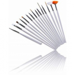 Sunone k&uuml;&uuml;nekunsti pintslite komplekt - White 15 vnt.
