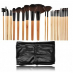 Mimo Tools for Beauty Makeup Brush Wooden & Black meigipintslite komplekt 24 tk