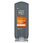 Dove Men+Care Sandalwood & Vanilla Nourishing n&auml;o-, juukse- ja kehapesuvahend meestele - 400 ml.