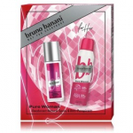 Bruno Banani Pure Woman komplekt naistele (sprei-deodorant 150 ml + l&otilde;hnastatud sprei-deodorant 75 ml) - 1 tk.