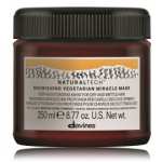 Davines NaturalTech Nourishing Vegetarian Miracle Mask toitev juuksemask keratiiniga kahjustatud juustele - 250 ml.