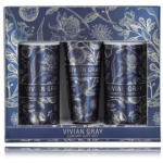 Vivian Gray Blue Botanical Luxury hoolduskomplekt (250 ml kehakreem + 250 ml du&scaron;igeel + 75 ml k&auml;tekreem) - 1 tk.