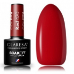 Claresa Soak Off UV / LED Color Red kauap&uuml;siv h&uuml;briid k&uuml;&uuml;nelakk - Red 420