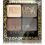 Eveline Quattro Eyeshadow lauv&auml;rvipalett 7,2 g - 10